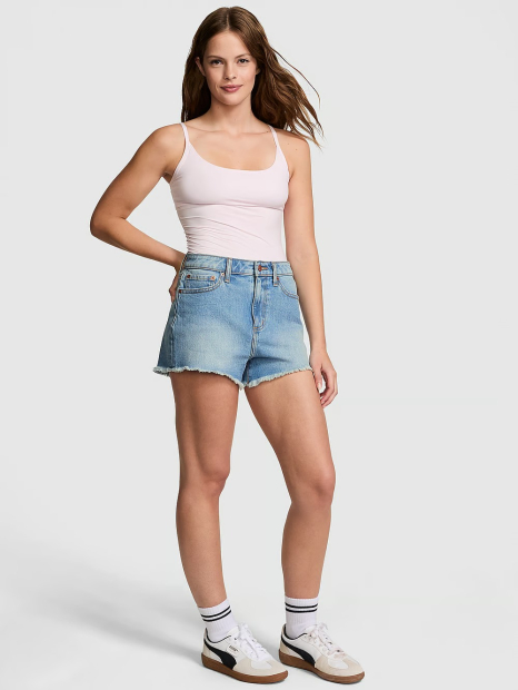 Женские джинсовые шорты Victoria’s Secret Pink 1159832645 (Голубой 2)