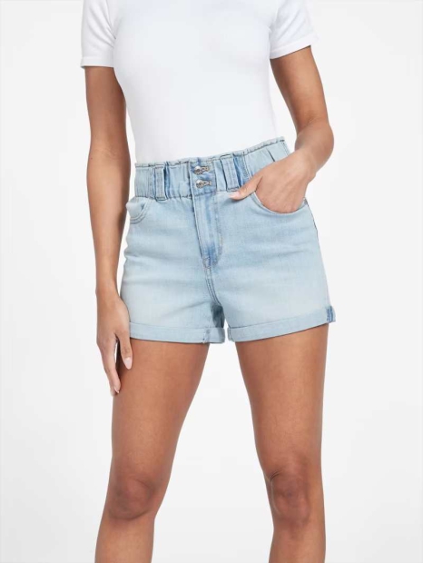 Женские джинсовые шорты Guess 1159829483 (Голубой 27)