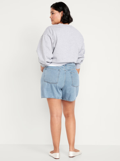 Джинсовые шорты Old Navy с высокой посадкой 1159836151 (Голубой 6)