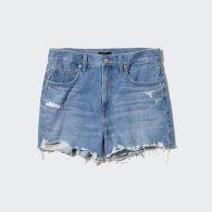 Старовинні джинсові шорти UNIQLO 1159797049 (Білий/синій, 30)
