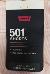 Женские джинсовые шорты Levi's 501 1159814345 (Розовый, 33)