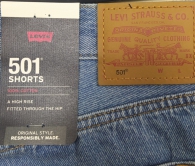 Женские джинсовые шорты Levi's 501 1159818003 (Синий 27)