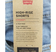 Женские джинсовые шорты Levi's с необработанным краем 1159818551 (Голубой 31)