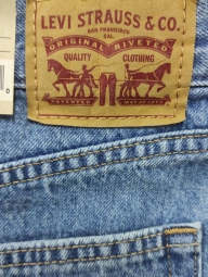 Женские джинсовые шорты  Mom Levi's с высокой посадкой 1159819558 (Голубой 29)