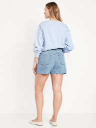 Джинсовые шорты Old Navy с высокой посадкой 1159836151 (Голубой 6)