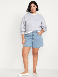 Джинсовые шорты Old Navy с высокой посадкой 1159836151 (Голубой 6)