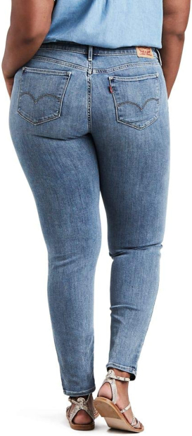 Женские джинсы скинни Levi's 1159780531 (Синий, 44)