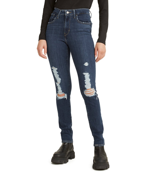 Женские джинсы скинни Levi's с высокой посадкой 1159787568 (Синий, W26 L30)