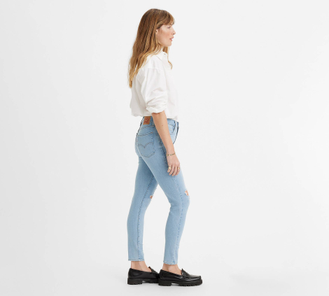 Женские джинсы скинни Levi's 1159791071 (Голубой, W27 L32)