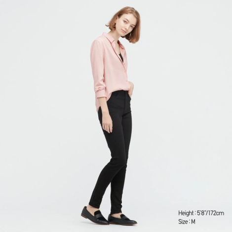 Женские джинсы ультрастрейч Uniqlo скинни 1159793569 (Черный, W24 L32)