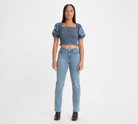 Женские классические джинсы Levi's 1159812644 (Синий, W27 L28)