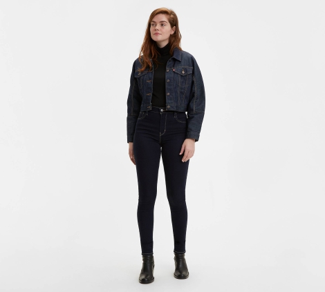 Жіночі супероблягаючі джинси Levi's 720 1159799065 (Білий/синій, W25 L30)