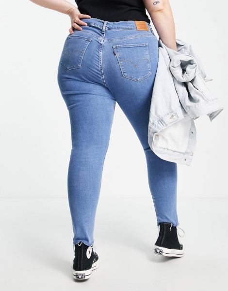 Жіночі джинси скінни Levi's 1159799785 (Білий/синій, 16W)