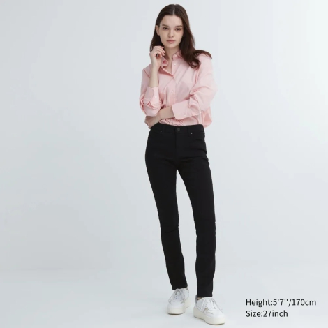 Жіночі джинси ультрастрейч Uniqlo скінні 1159799848 (Чорний, W27 L28)