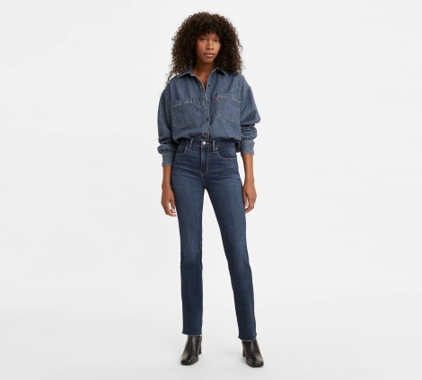 Женские классические джинсы Levi's 724 1159799874 (Синий, 27W 30L)