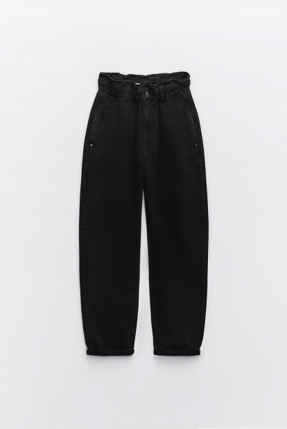 Джинси BAGGY Zara 1159800844 (Чорний, 34)