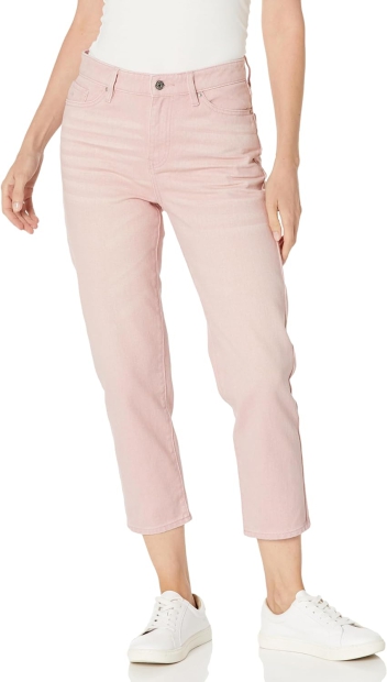 Жіночі укорочені джинси-бойфренди Armani Exchange 1159803530 (Рожевий, 29)