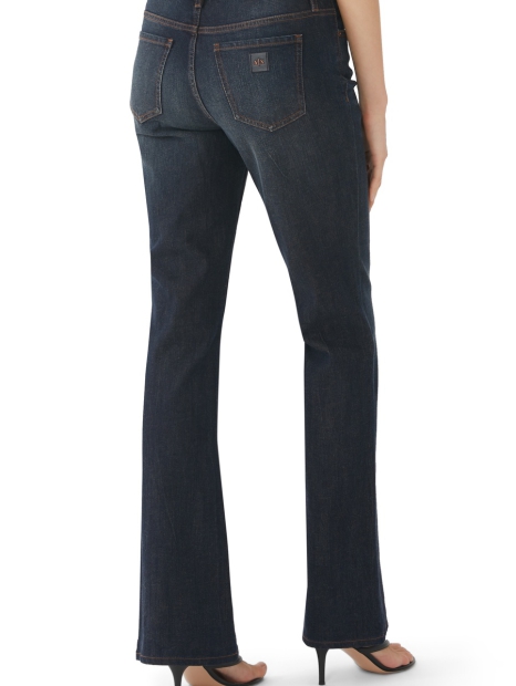 Жіночі розкльошені джинси від Armani Exchange 1159806449 (Білий/синій, 25)