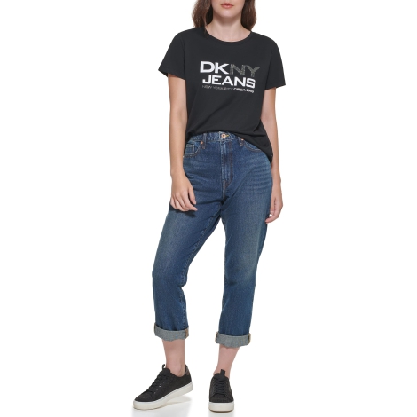 Жіночі базові джинси DKNY 1159808216 (Білий/синій, 31)