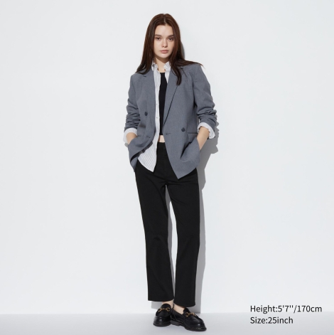 Женские джинсы Stretch Slim Uniqlo 1159812038 (Черный, 30)