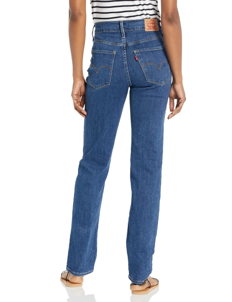 Женские прямые джинсы Levi's 724 1159813704 (Синий, W24 L30)