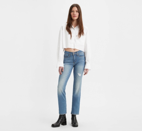 Женские прямые джинсы Levi's 314 1159814403 (Синий, W30 L32)