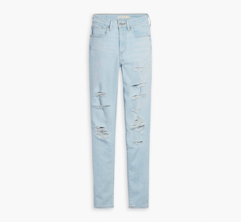 Женские джинсы скинни Levi's 721 1159814525 (Голубой, 28W 30L)