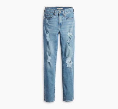 Женские джинсы Levis 724 с высокой посадкой 1159815068 (Голубой W26 L30)