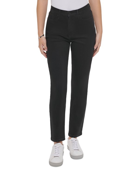 Женские джинсы Calvin Klein High Rise Slim Petite 1159815648 (Черный 31)