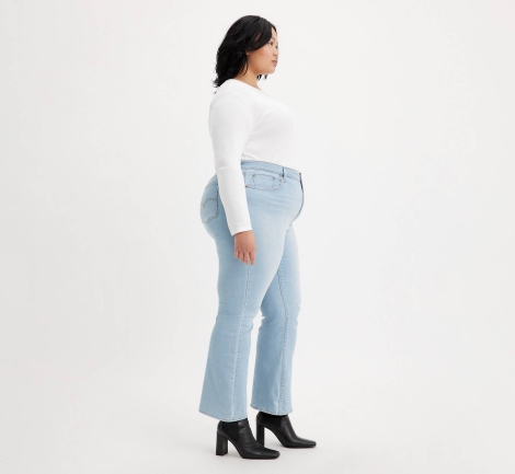 Женские джинсы Levis 725 Plus Size с высокой посадкой 1159815684 (Голубой 16W)