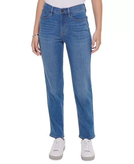 Женские джинсы Calvin Klein High Rise Slim Petite 1159816027 (Синий 26)