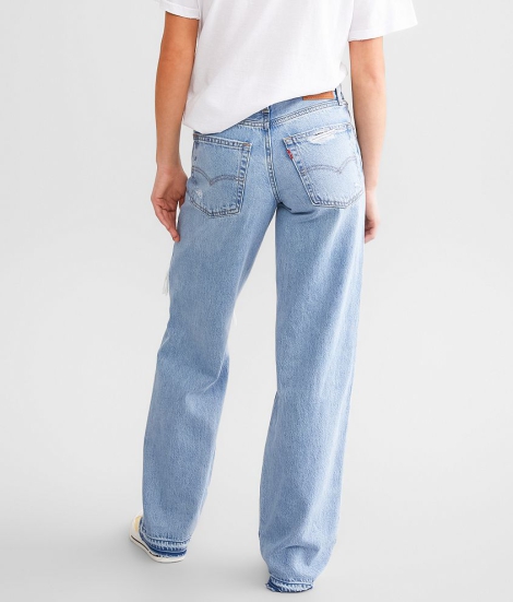 Женские джинсы Baggy Dad Levi's 1159817697 (Синий W26 L30)