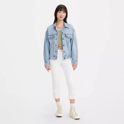 Укороченные женские джинсы скинни 311 Levi's капри 1159819329 (Белый 31)