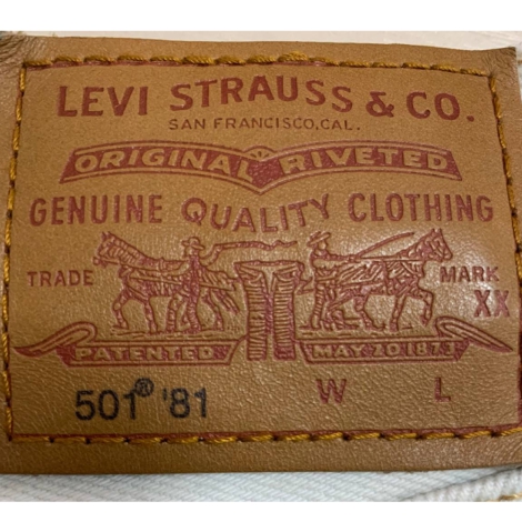 Женские джинсы Levi's 501 '81 1159818971 (Молочный W28 L29)