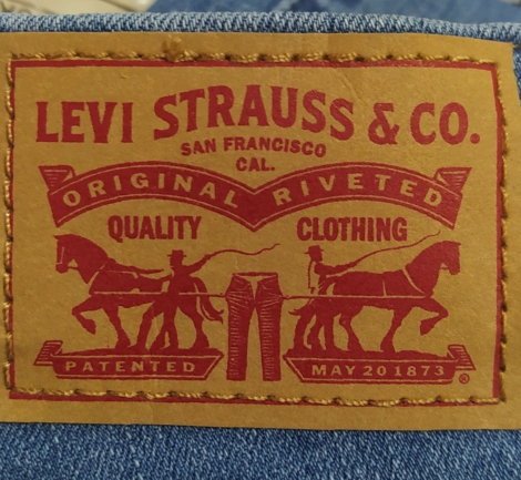 Укороченные женские джинсы скинни 311 Levi's капри 1159818075 (Синий 29)