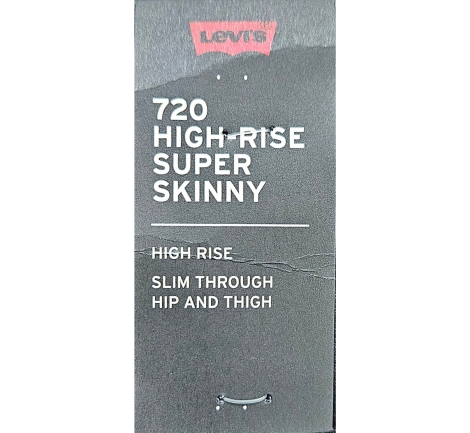 Жіночі джинси Levi's 720 скінні 1159818575 (Чорний W27 L30)