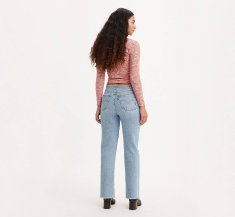 Стильные женские джинсы 501 Original Levi's 1159818097 (Голубой W27 L32)