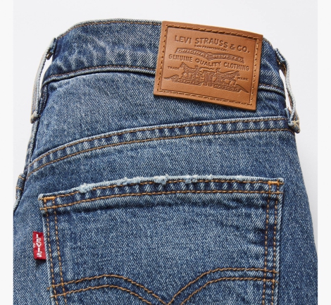 Женские прямые джинсы Levi's Middy Straight 1159818109 (Синий W26 L31)