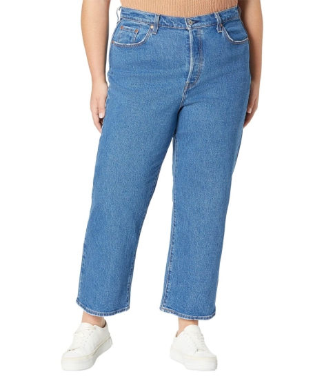 Женские джинсы Plus Size Levi's Ribcage Straight Ankle 1159818153 (Синий 16W)