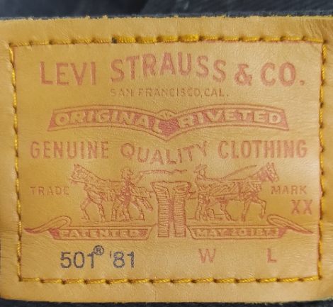 Женские джинсы Levi's 501 '81 1159818201 (Черный W25 L31)