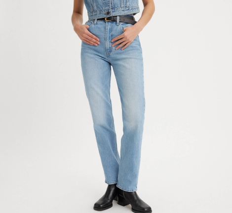 Женские джинсы Levi's  70's с высокой посадкой 1159818390 (Синий W25 L31)