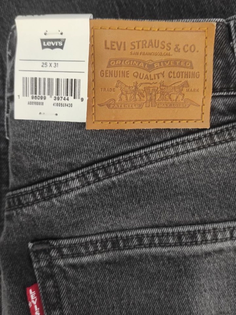 Женские джинсы Levi's  70's с высокой посадкой 1159818813 (Черный W28 L29)