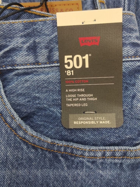 Женские джинсы Levi's 501 '81 1159818747 (Синий W26 L31)