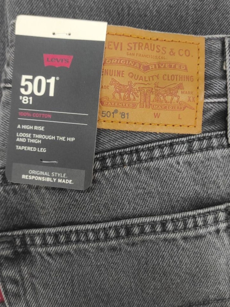 Женские джинсы Levi's 501 '81 1159818757 (Серый W25 L31)