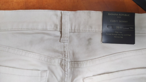 Жіночі джинси-скінні Banana Republic 1159820618 (Бежевий 28)