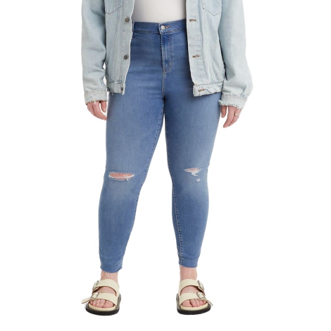 Женские джинсы Plus-Size Premium Levi's 721 High Rise Skinny с высокой посадкой 1159820678 (Синий 24W)