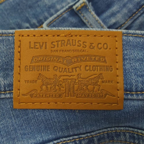 Жіночі джинси Plus-Size Premium 721 Levi's з високою посадкою 1159820678 (Синій 24W)