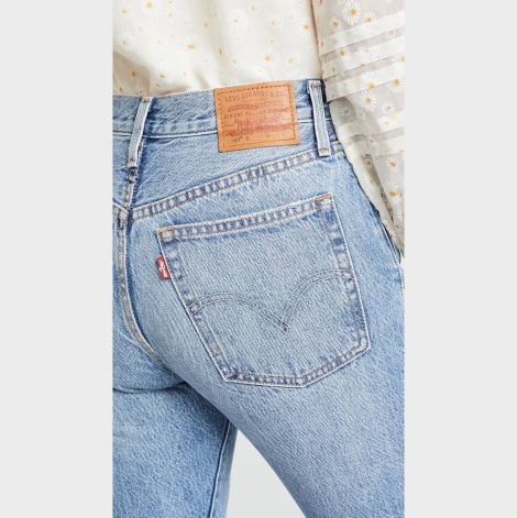 Женские джинсы Levi's 501 Skinny с рваными деталями 1159822546 (Синий W26 L30)