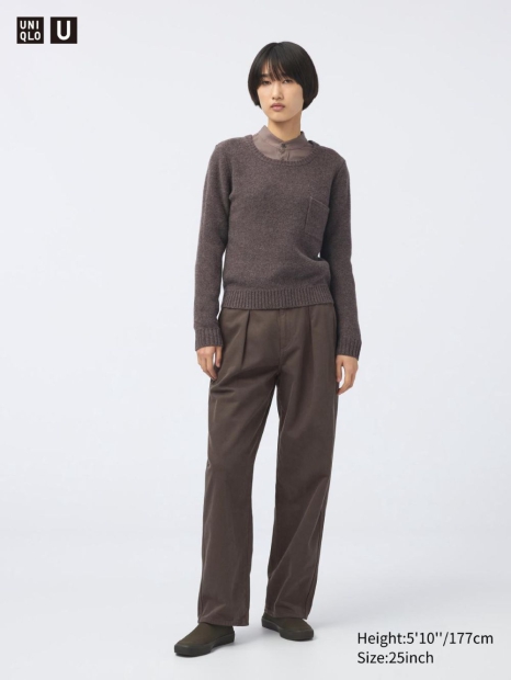 Жіночі джинси Uniqlo 1159830196 (Коричневий 32)