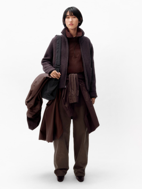 Жіночі джинси Uniqlo 1159830196 (Коричневий 32)